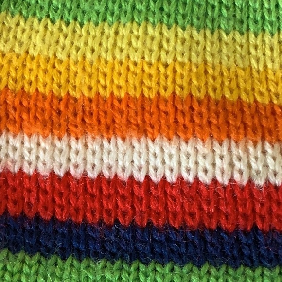 Wigwam Mills Wisconsin winter hat with pom-pom and stripes 100% wool - Picture 3 of 5